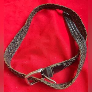 Vintage Cherokee Dark Brown Braided Belt